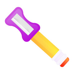 Pencil Sharpener 30 School Icon Set Fill Style