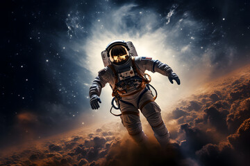 Beyond the Celestial Horizon: Embark on a Mesmerizing Space Exploration Journey with Striking 3D Visualizations of Astronauts in the Embrace of the Cosmos
