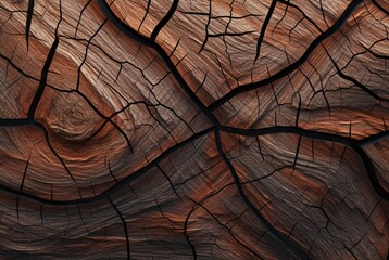 Cracked vintage wood texture background. generative AI