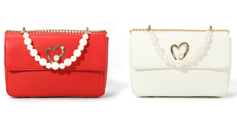 Images of a lady's valentines bag