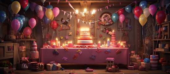 The birthday party background is a brief description of the setting and context in which a birthday party takes place.