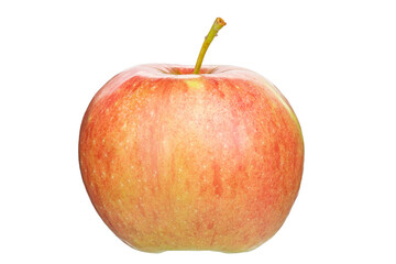 Red juicy apple isolated in white background.  Healthy food. File contains clipping path.