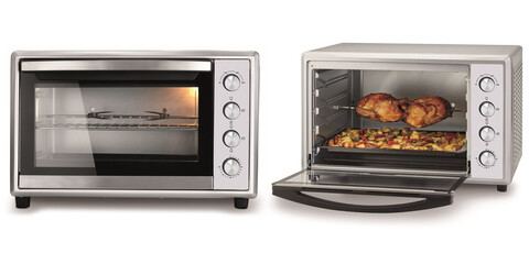 Image of a convection oven on a white background