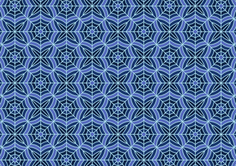 Blue tile geometry pattern square line web culture presentation background
