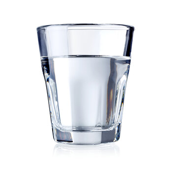 a glass of water