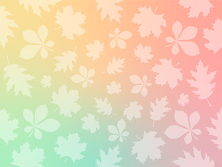 Background with abstract leaves