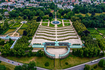 Schloss Sanssouci Potsdam | Tolle Luftbildaufnahmen von Schloss Sanssouci Potsdam