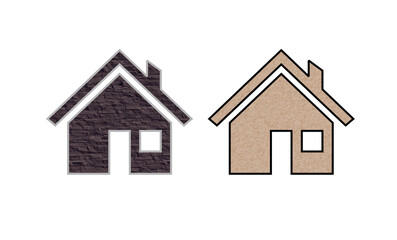 Obraz na płótnie Canvas home icon symbol wooden house 