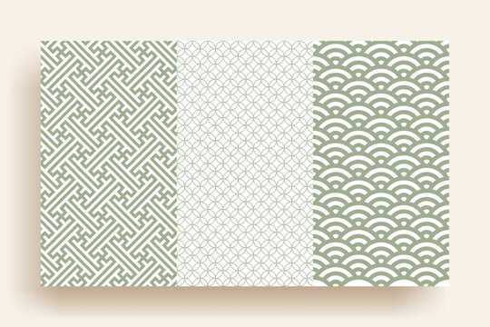 Korean traditional pattern design elements