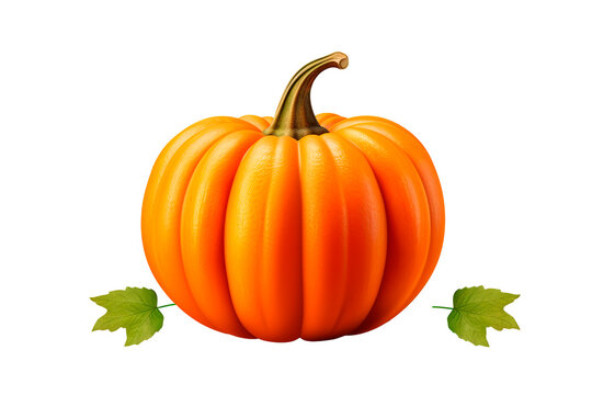 realistic pumpkins isolated background Generative AI