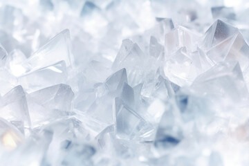 Seamless pattern - repeatable texture of blurred white crystal gems