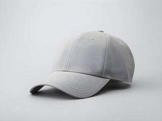 Gray snapback cap (baseball cap) mockup - obrazy, fototapety, plakaty