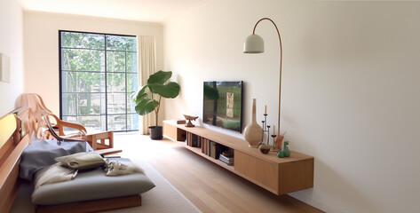 modern living room. Generative Ai content