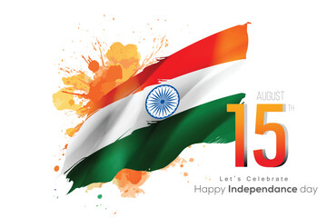 Aug 15th Independence Day Celebration vector illustration 
