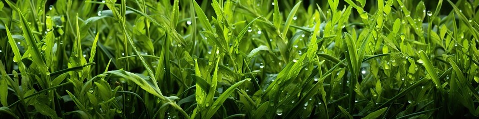 Obraz premium The natural background of yellow-green grass