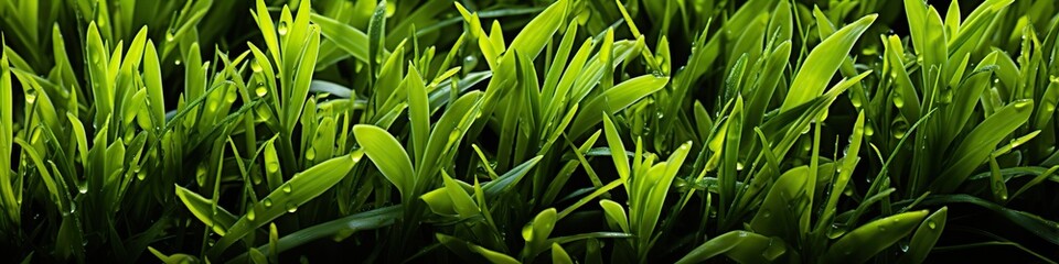 Obraz premium The natural background of yellow-green grass