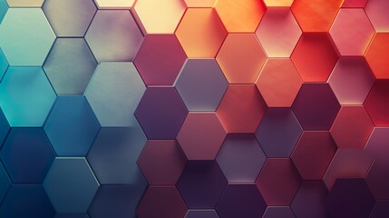 modern abstract hexagons on dark blue background wallpaper