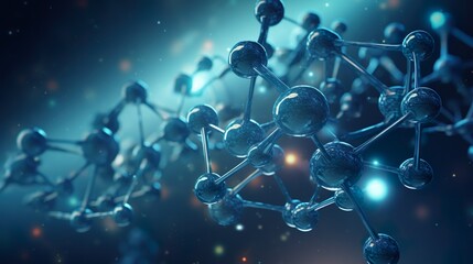Abstract science digital background. Big data technology. Network connection structure. Science background.