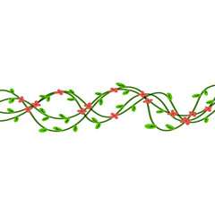 red and green leaves