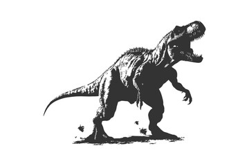 Tyrannosaurus silhouette. Vector illustration design.