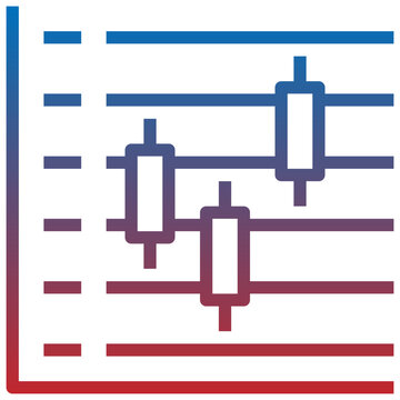 BOX AND WHISKER line icon,linear,outline,graphic,illustration