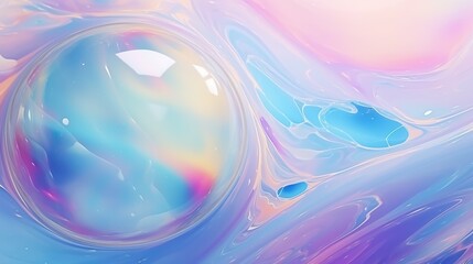 liquid blue and purple abstract background. Smooth transitions of iridescent colors.