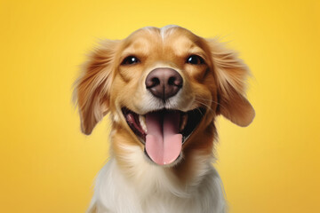Happy dog portrait, Pet products, Pet greeting cards
