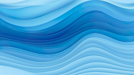 modern abstract blue background design with layers of blue and white textured lines and waves