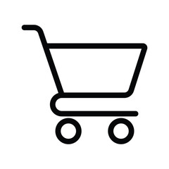 Shopping Cart Icon Vector, Shopping Trolley Icon, Shopping Cart Logo, Container For Goods And Products, Economics Symbol Design Elements, Basket Symbol Silhouette, Retail Design Elements