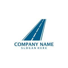 Road logo design vector. Road logo design template concept