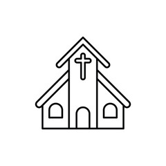 Chruch icon. outline icon