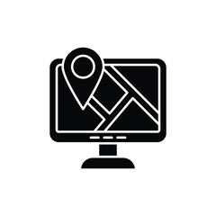Monitor icon. solid icon