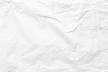 Crumpled white paper for your message. White paper texture background