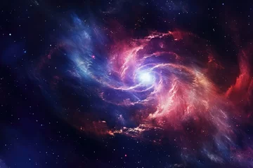 Foto auf Acrylglas Universum Colorful, stars and space background, universe wallpaper. Generative Ai.