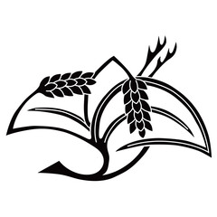 家紋です。稲鶴といいます。