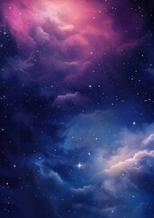 Obraz na płótnie Canvas Colorful, stars and space background, universe wallpaper. Generative Ai.