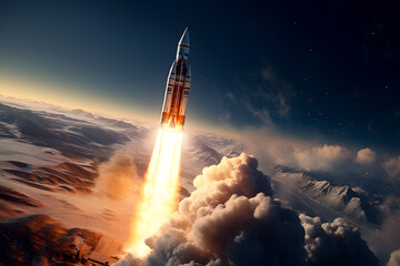 Beyond Earth: Awe-Inspiring 3D Visualizations of Rocket Launches to Space, Unleashing the Majesty and Wonder of Space Exploration in Photo-Realistic Detail