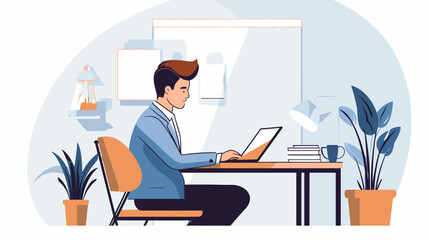 worker flat design 2d