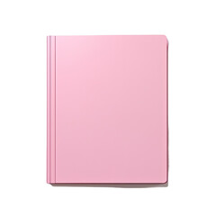 Pink notebook isolated on transparent