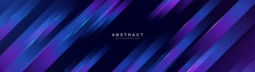 Obraz premium Abstract blue and purple geometric diagonal element futuristic technology background. Modern Landing Page, Template, and websites. Vector illustration