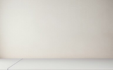 white showcase on white wall