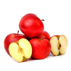 Strawberry apples on white background