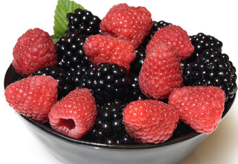 Raspberries, Rubus, idaeus, Blackberries, fructicosa