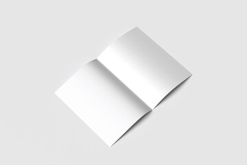 Bifold Brochure Blank Mockup