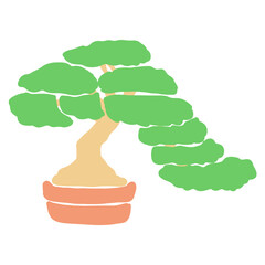 bonsai illustration vector