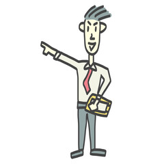 manager illustration vector