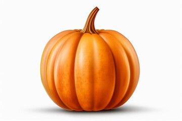 Obraz premium Pumpkin on white background, healthy eating, seasonal delight
