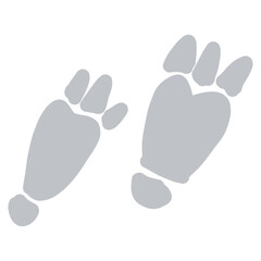 footprints illustration vector