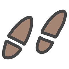 footprints illustration vector