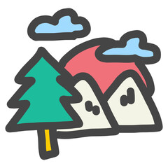 landscape illustration vector